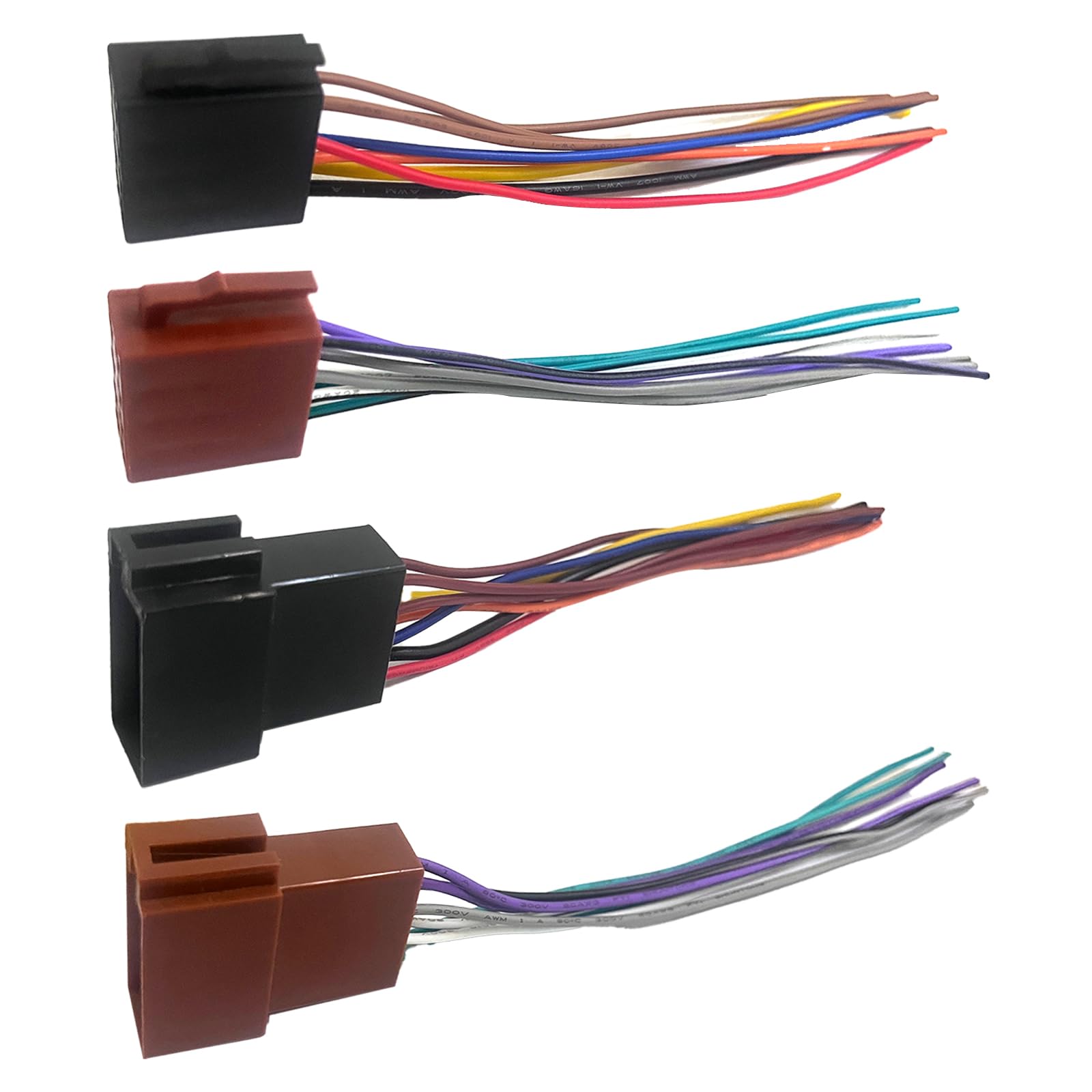 Amazon.com: NOTISH 16Pin ISO Male Female Radio Wire Harness Adapter ...