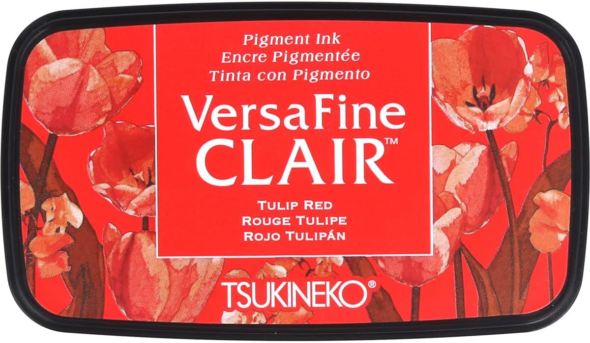 Tsukineko Versa Fine Clair Ink Pad Full TulipRed