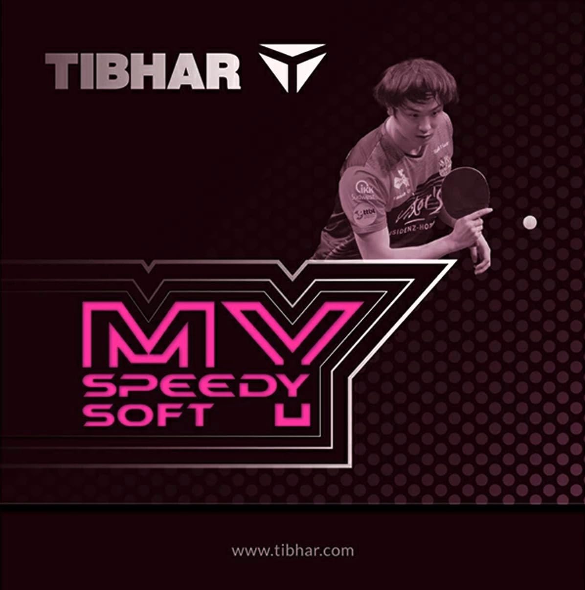 Tibhar Speedy Soft My Table Tennis Pad (Black, 2.0 mm)