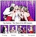 ShinyBeauty 4FTx7FT Sequin Photo Booth Backdrop, Purple Sequin Party & Wedding Backdrop, Sparkling Christmas Decoration