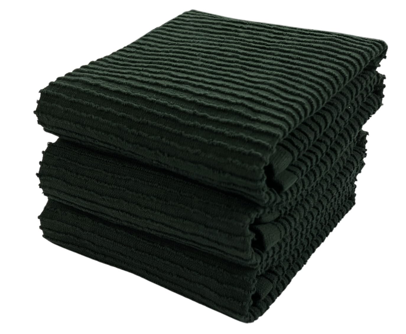 Amazon.com: Dark Green Kitchen Hand Dish Towels: 100% Cotton Cloth Soft ...