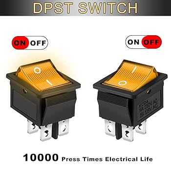 Amazon.co.jp: MKBKLLJY 4PCS ロッカートグルスイッチ AC 16A