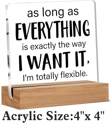 Miniatura 2 de Divertido regalo de oficina, regalos de humor para compañero de trabajo, colega, líder, jefe, oficina, letrero decorativo transparente de escritorio