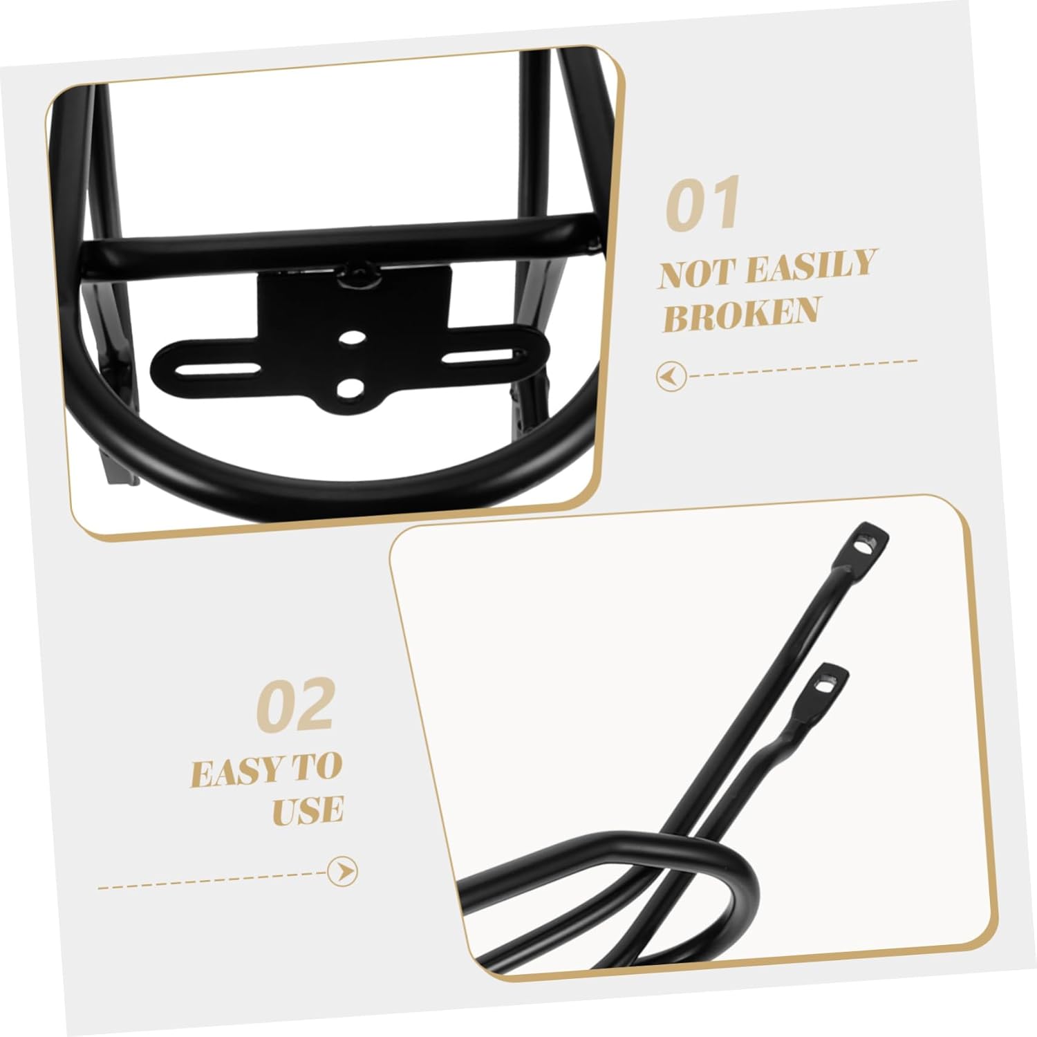 Bike Rear Rack Backseat Stand for Folding Bikes for Comfortable Riding Durable and Versatile Bicycle Luggage