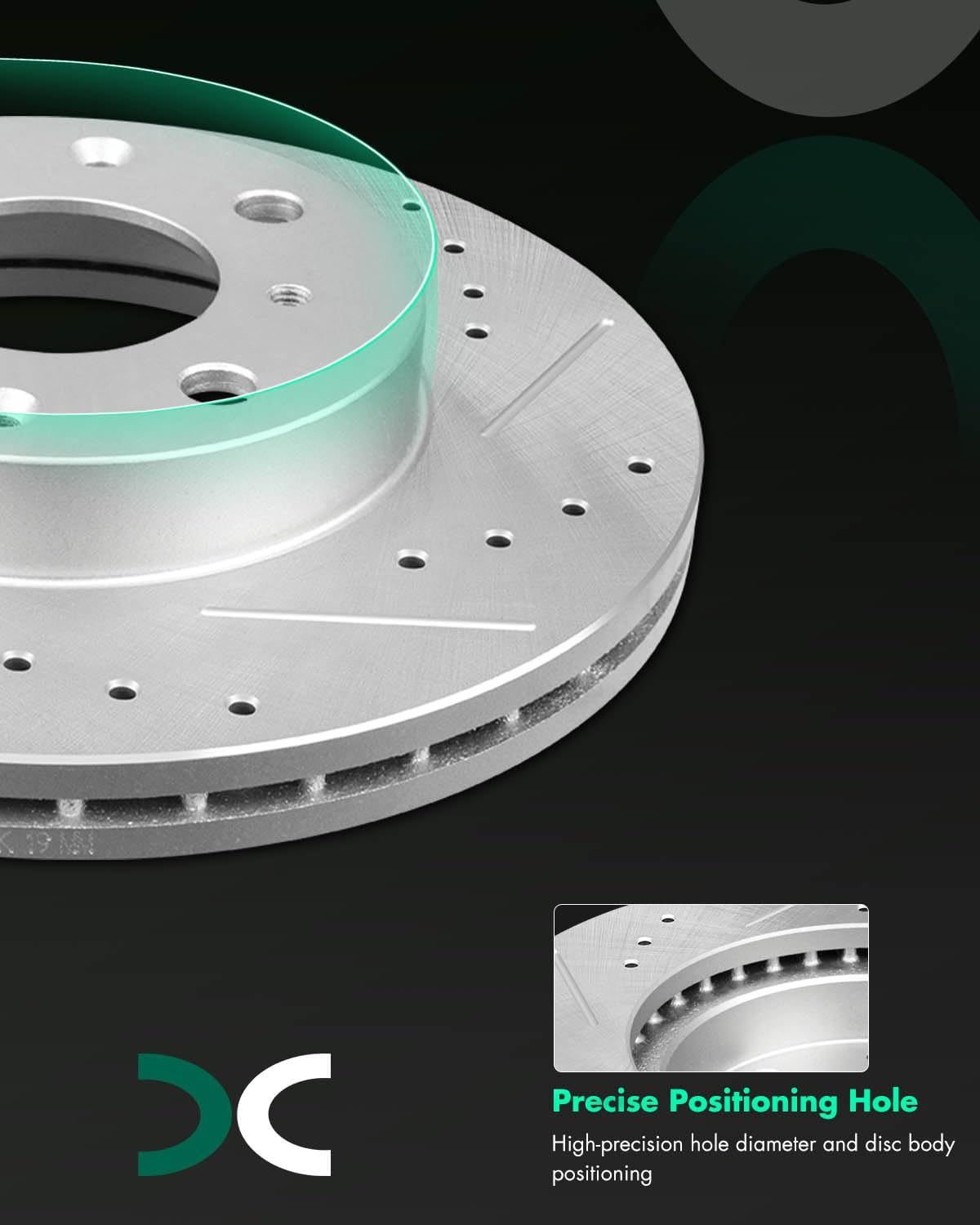 SCITOO Front Disc Brake Rotors Kits Fit For Honda Civic 1990-2000,For Civic del Sol 1993-1997,For CRX 1990-1991