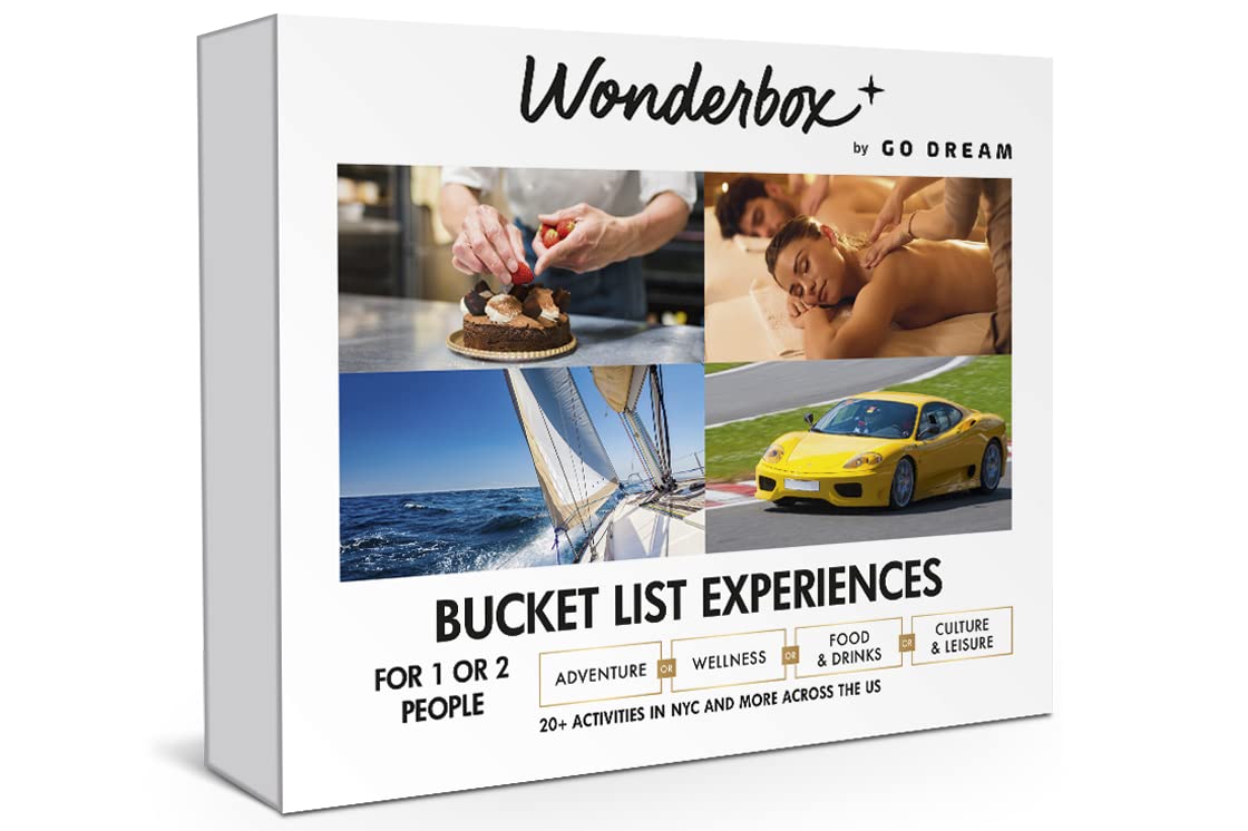 Wonderbox - Original Gift Idea - Experience Gift - Bucket List Experiences - 1 Activity to Choose from a Selection: Ferrari Driving, Dolphin Watching, Speedboat, Airboat for Gators Watching...