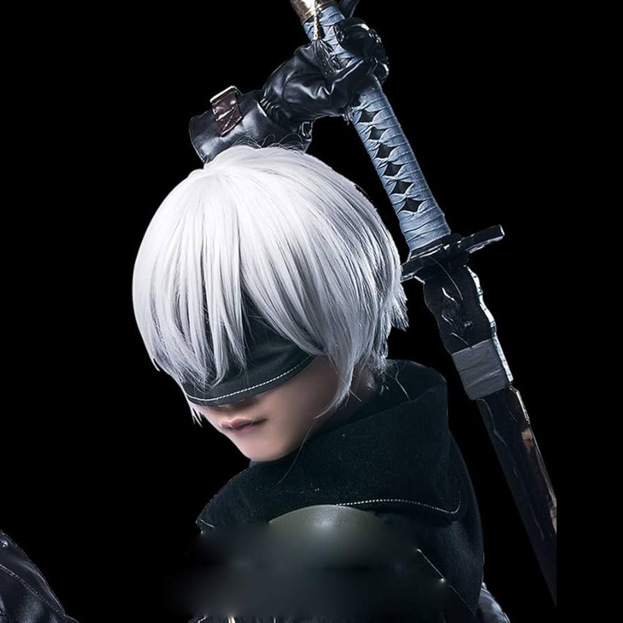 Amazon.co.jp: 耐熱コスプレウィッグ NieR: Automata 2B 9S A2