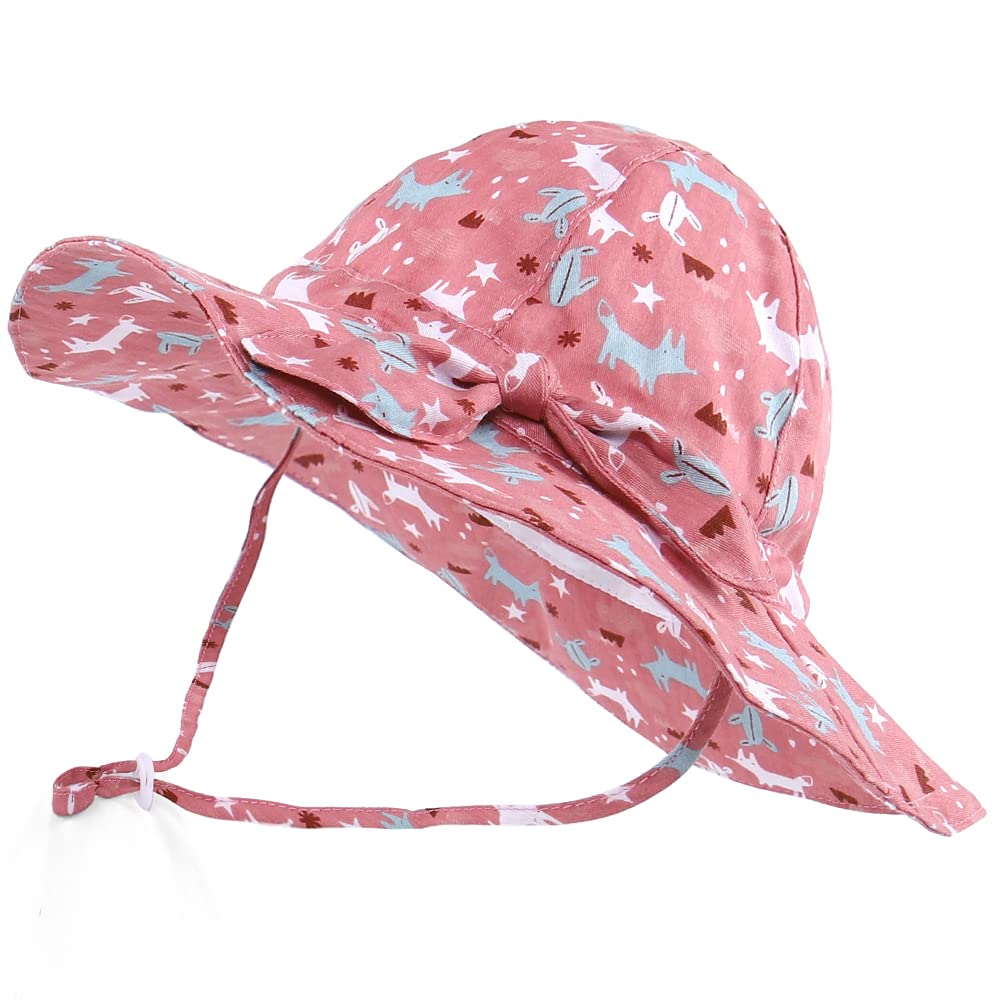 Cappello Sole Bambini Con Animali - Regolabile, Protezione UV E Sottogola Per Spiaggia E Esterno