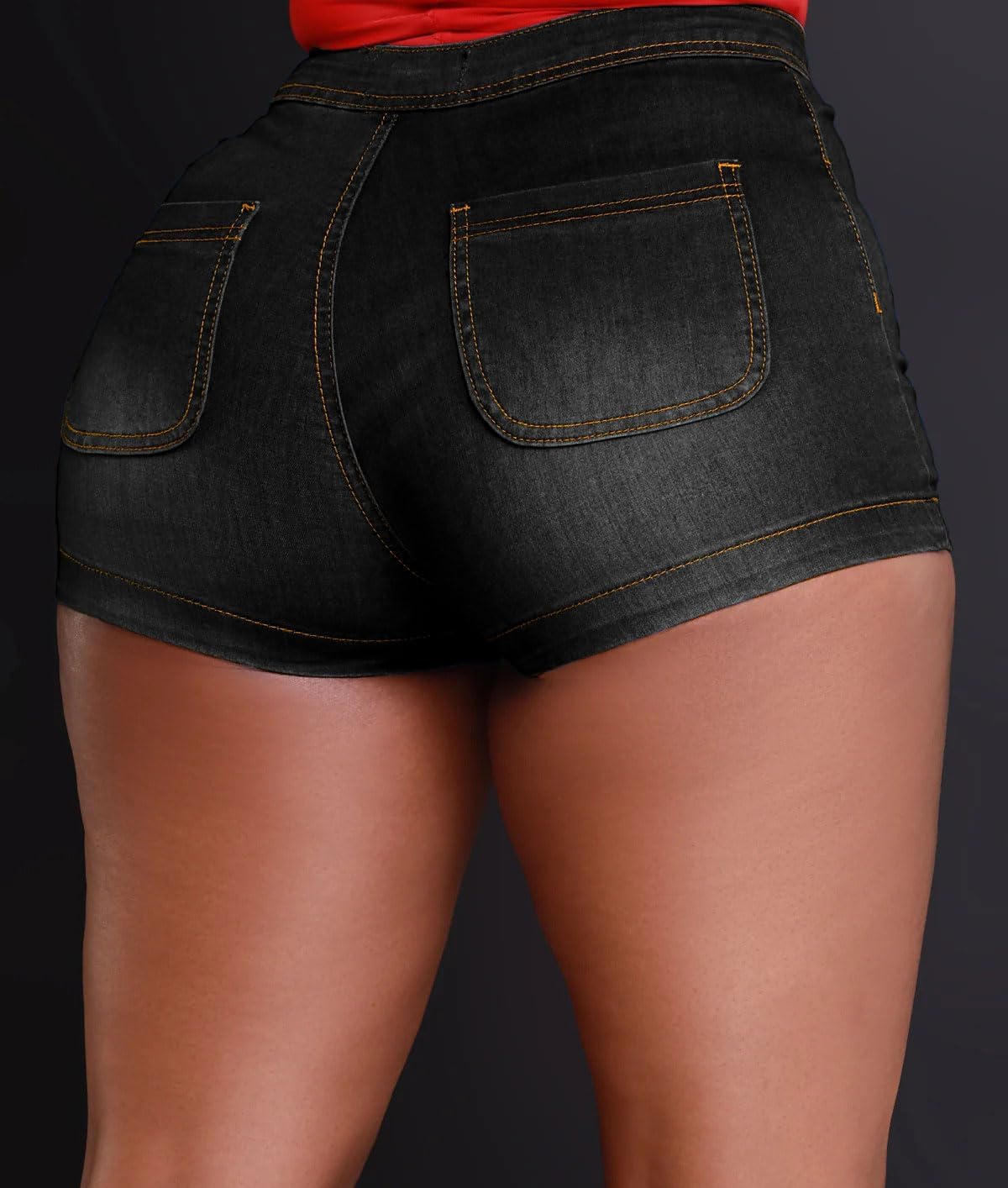 Zebaexf Women Denim Jean Shorts Stretchy High Waisted Jorts Short Pants Women Summer Casual Shorts - Image 3