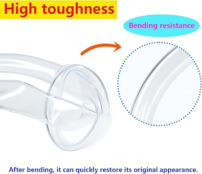 QRITY PVC Hose, 4mm ID x 6mm OD Clear Vinyl Tubing, 2 Metre