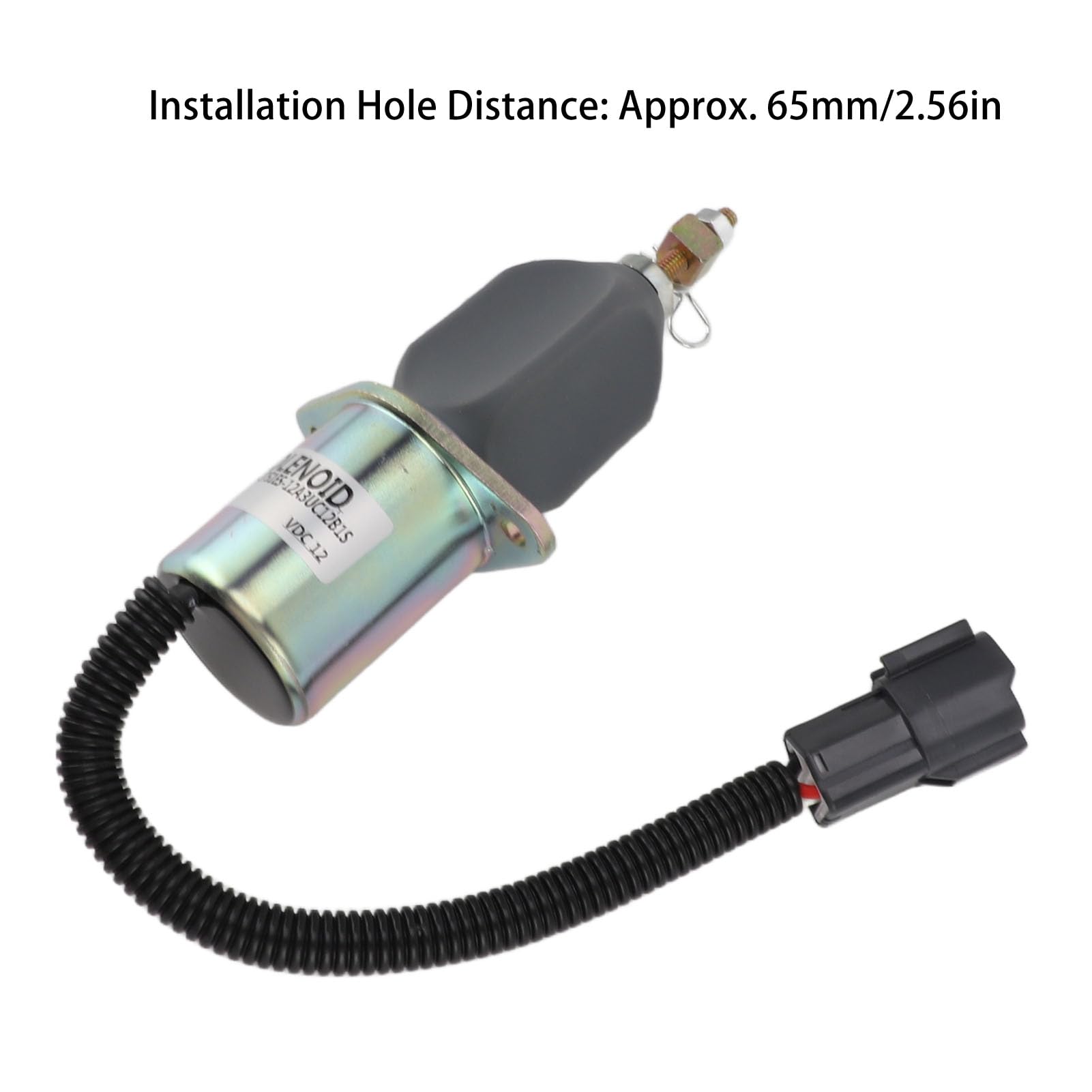 Solenoide de Cierre de Combustible de 12 V 1751ES 12A3UC12B1S Válvula Solenoide de Parada de Corte de Combustible Precisa para Motor Generador