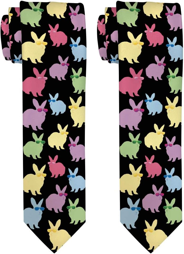 Easter Gifts for Men Easter Tie Novelty Easter Bunny Tie Spring Clothes for Men Spring Gift Necktie