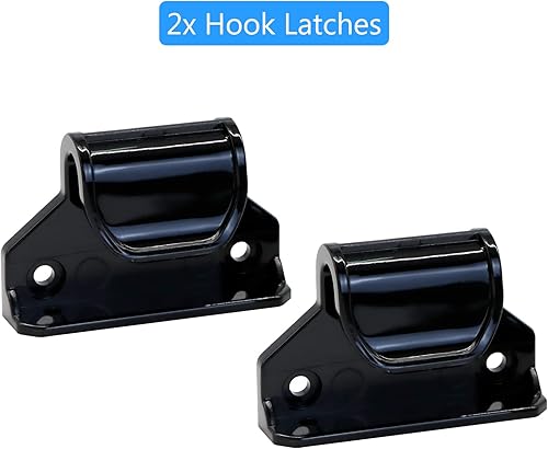 Miniatura 4 de WOMHOM Kit de piezas de repuesto retráctiles para puertas de bebé (negro) Juego completo de accesorios de montaje en pared con soportes, anclajes y