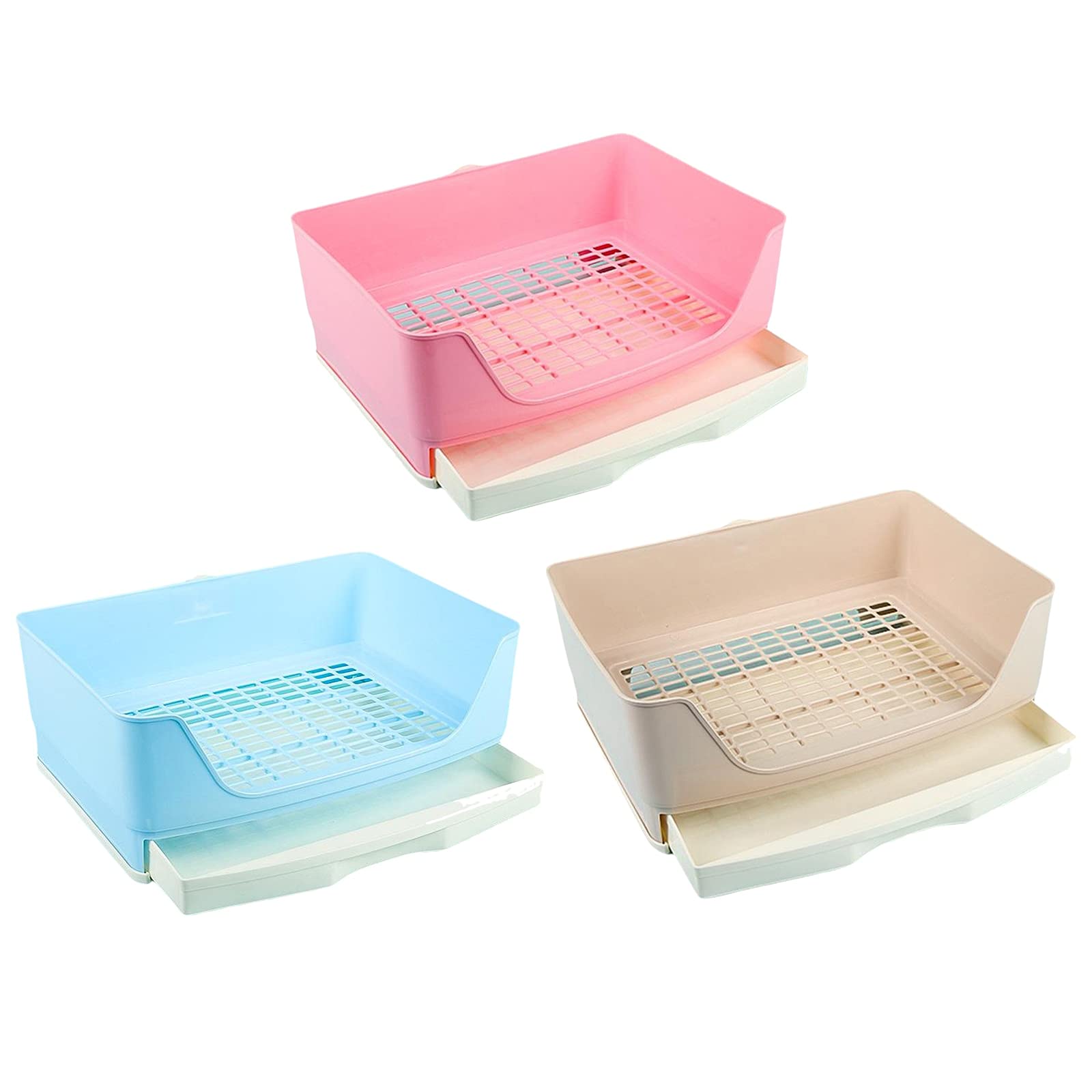Lettiera per Gatti Grande Coniglio Toilette Toiler Trainer Vasto Vassoio angolare Tray Tray con cassetto Pan per Animali Domestici per Adulti Hamster Guinea Pig Ferret Bunny Toilette Gatto