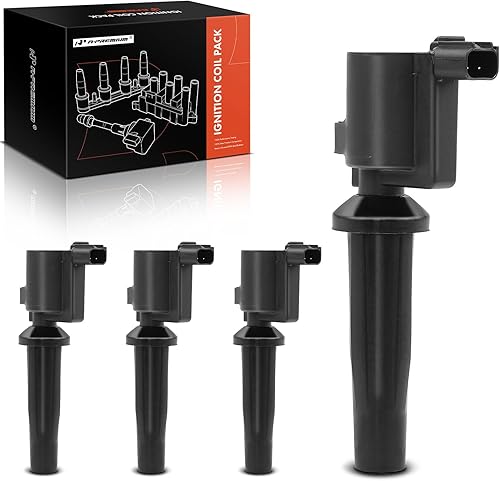 A-Premium Juego de 4 bobinas de encendido compatibles con Ford Fusion 2010-2020 Escape 2009-2019 Ranger 2013-2020 Lincoln MKZ 2011-2020 2.0L 2.5L