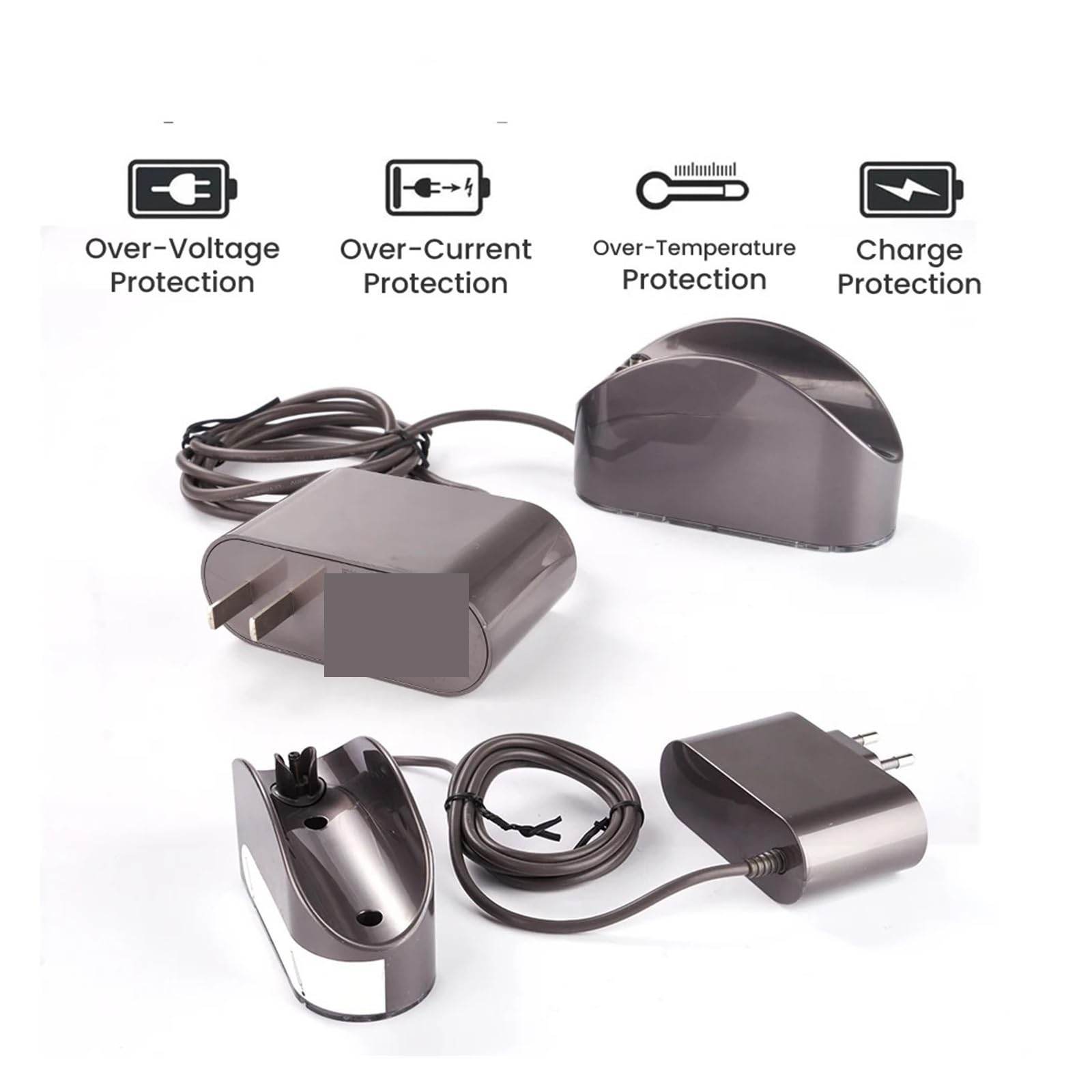 Fuente De Alimentación,Compatible Con Dyson,Compatible Con Omni-glide,Aspiradora Estación De Acoplamiento Cargador Base Colgador Soporte De Boquilla Pieza De Repuesto Adaptador De Corriente(US PLUG)