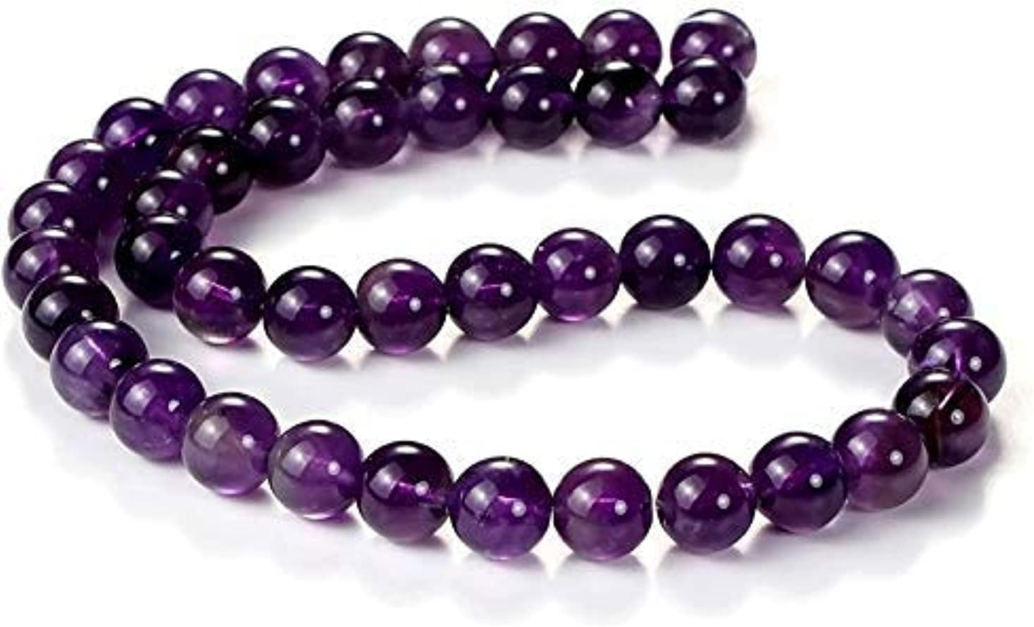 Natural Amethyst Gemstone Round Loose Beads Crystal Energy Stone Healing Power for Jewelry 6mm