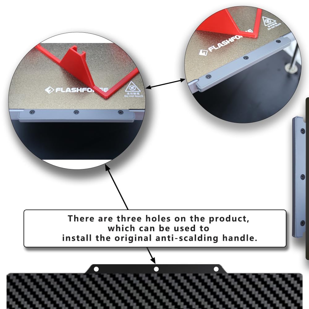 PEO PET Build Plate for Adventurer 5M/5M Pro/AD5X, double face Textured PEO PET Flexible Spring Steel Sheet Build Sheet Build Plate 235 x 235 mm pour Flashforge Adventurer 5M 3D Prininters Print Bed.
