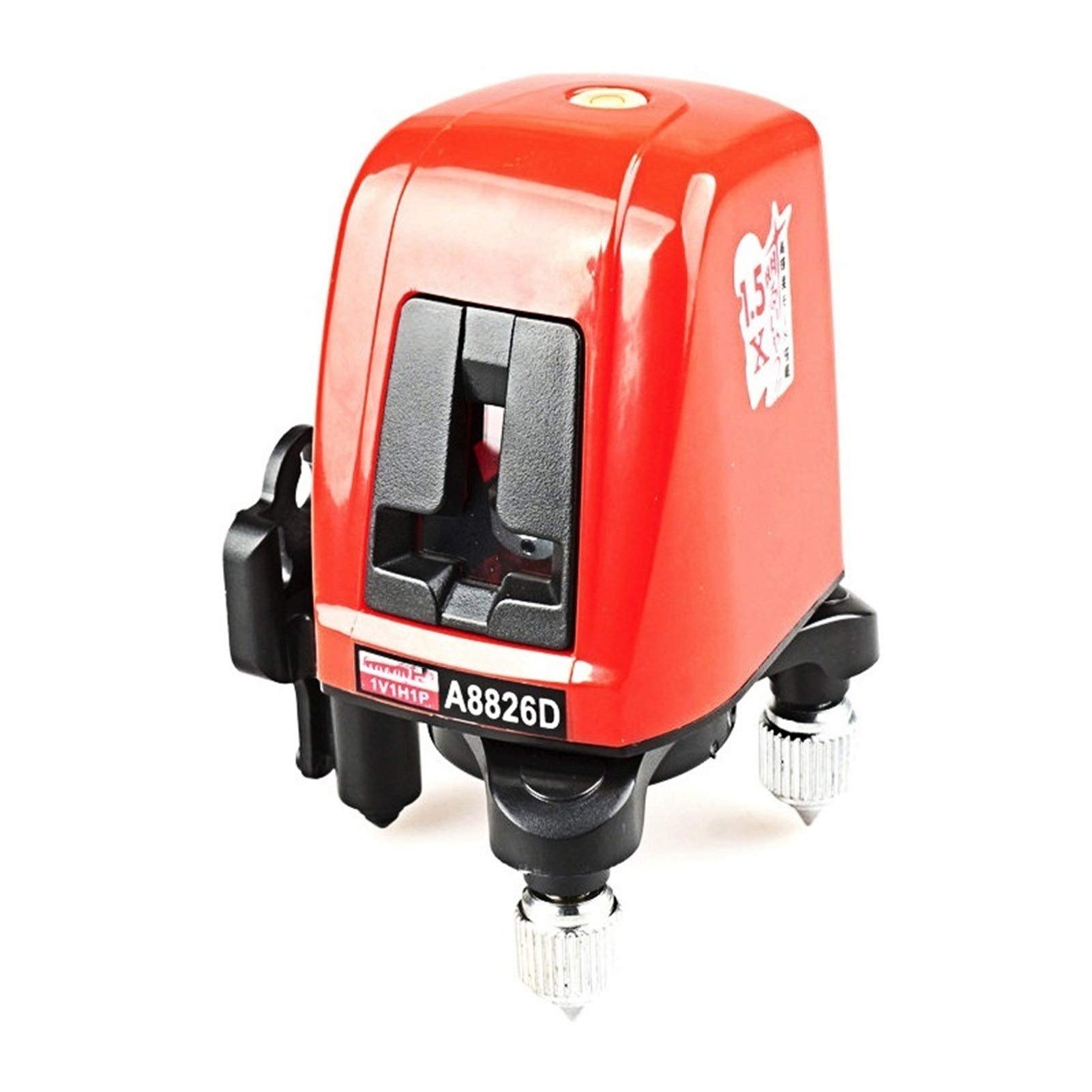 Misuratore Orizzontale Verticale Livello 2 Linee 1, Punto 3 60 Gradi autolivellante Orizzontale Verticale Rosso Livello di Luce (Color : AK436G)