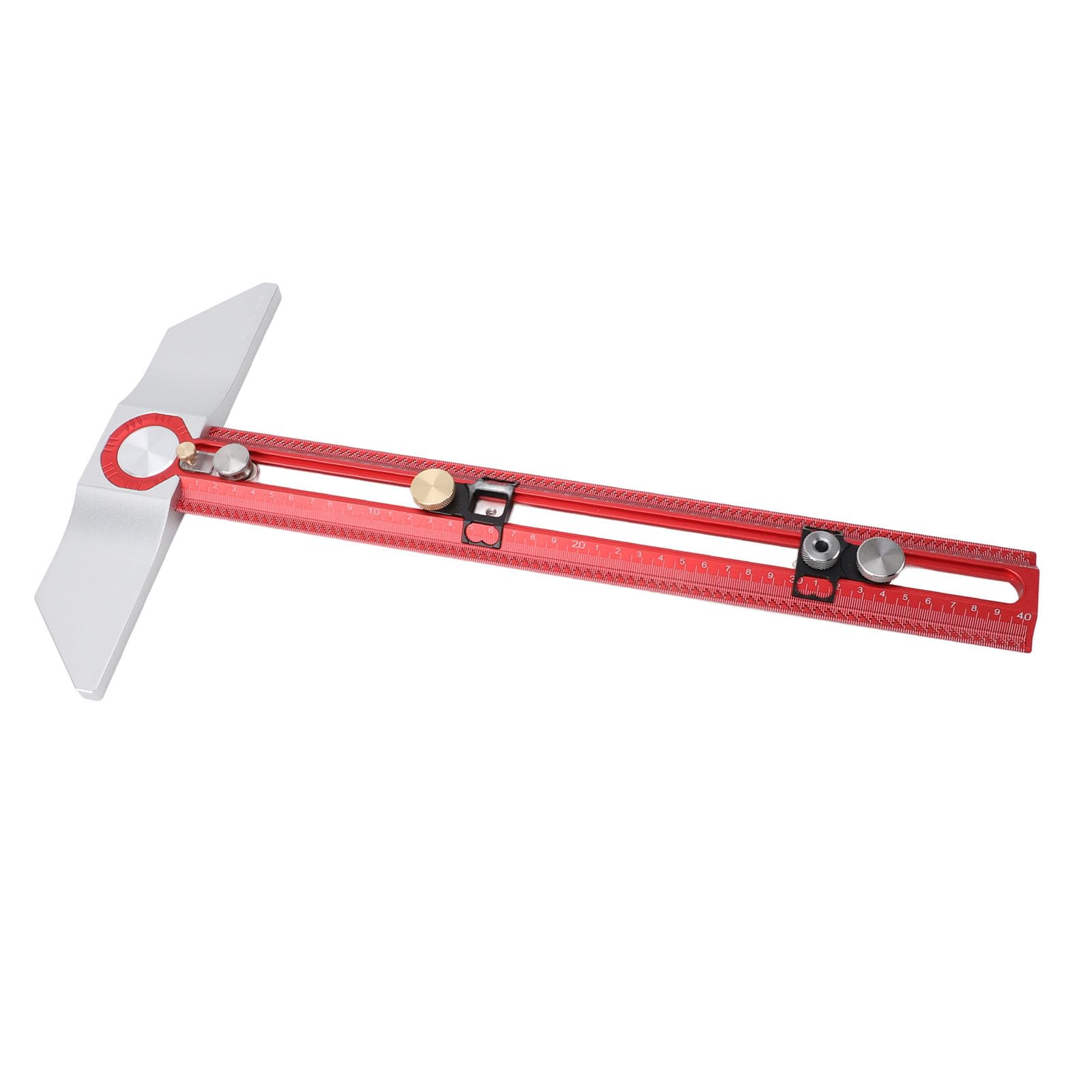 Hidyliu Regla para Carpintería Tipo T, Aleación de Aluminio, Alta Precisión para Trazar y Medir con Precisión, Adecuada para Entusiastas del Bricolaje