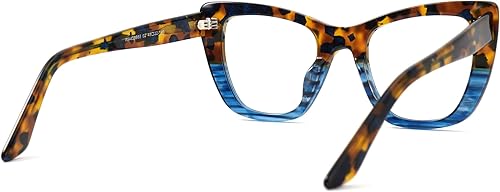 Miniatura 4 de VOOGLAM Gafas con bloqueo de luz azul ojo de gato marco de lentes multicolor a la moda para mujer antifatiga ocular y UV