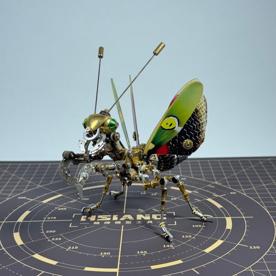 3D-Metallpuzzle Insektenmodellbausatz, 300-teiliger Steampunk-Bausatz „Mechanische Gottesanbeterin“, kreative Schreibtischdekoration, Geschenk für Erwachsene