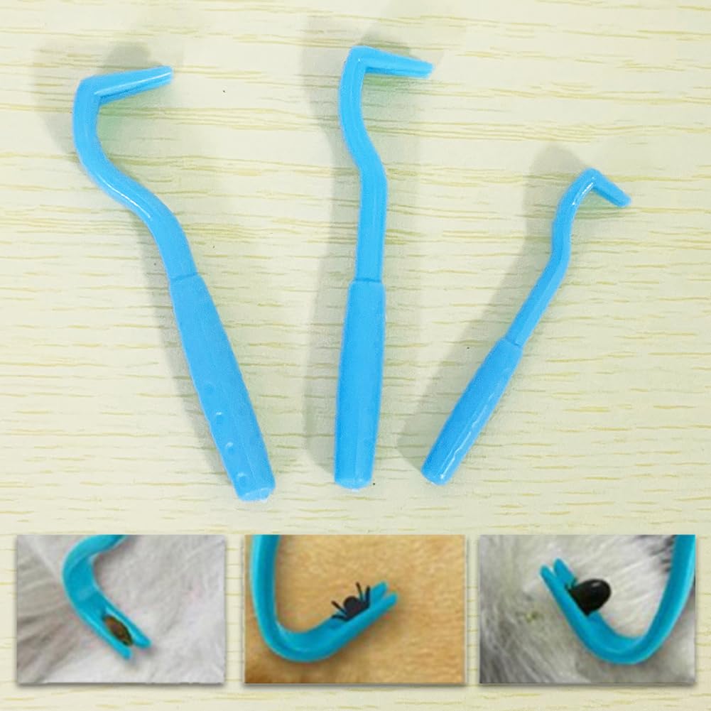 3 pcs Tailles Set Tire Tique Retireur de Tiques Fiable pour Chiens, Chats, Chevaux Retire Tique Parfait