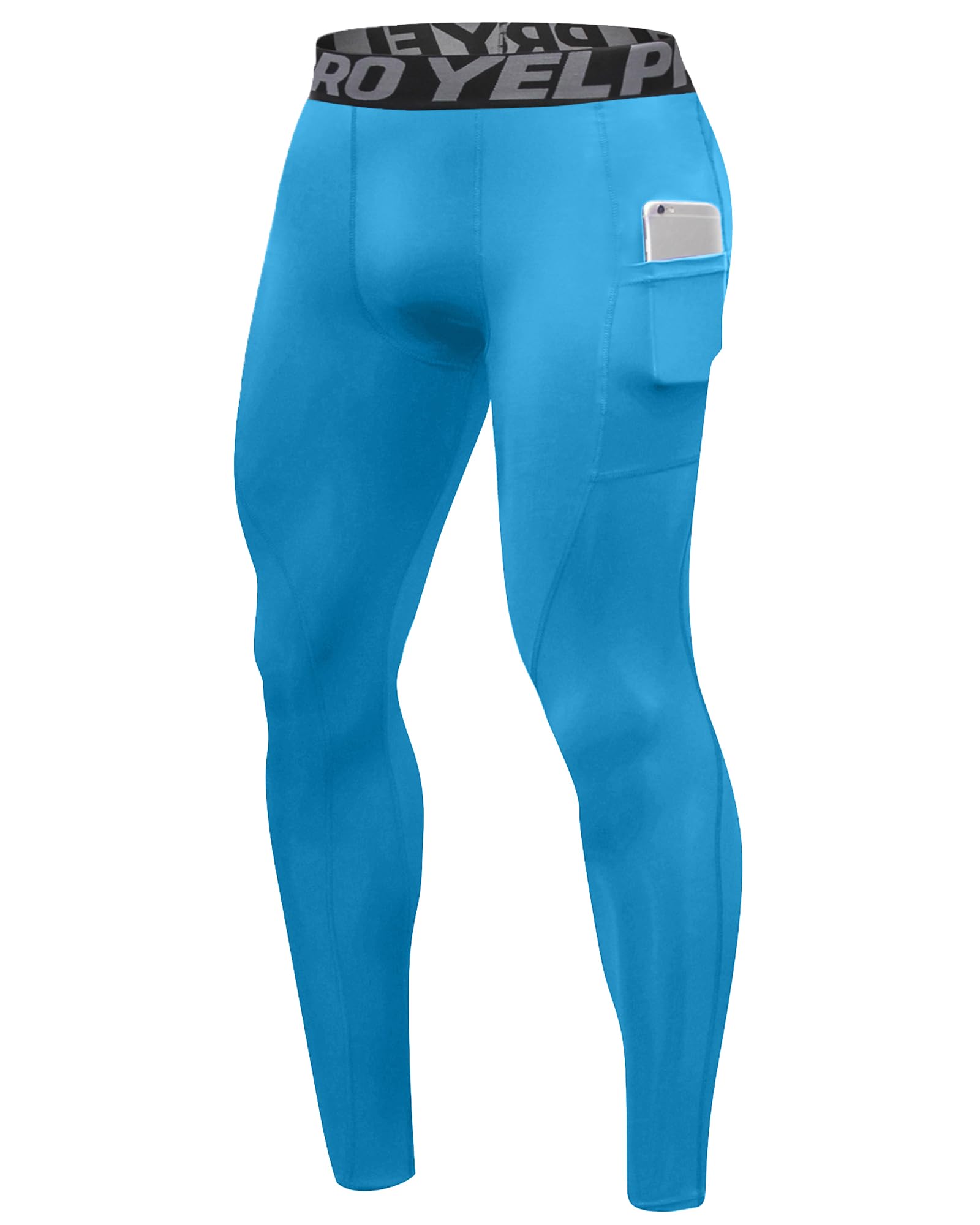 SPVISE Men's Compression Pants Cool Dry Athletic Leggings Workout Running Tights Active Spandex Sports Base Layer Yoga Pants