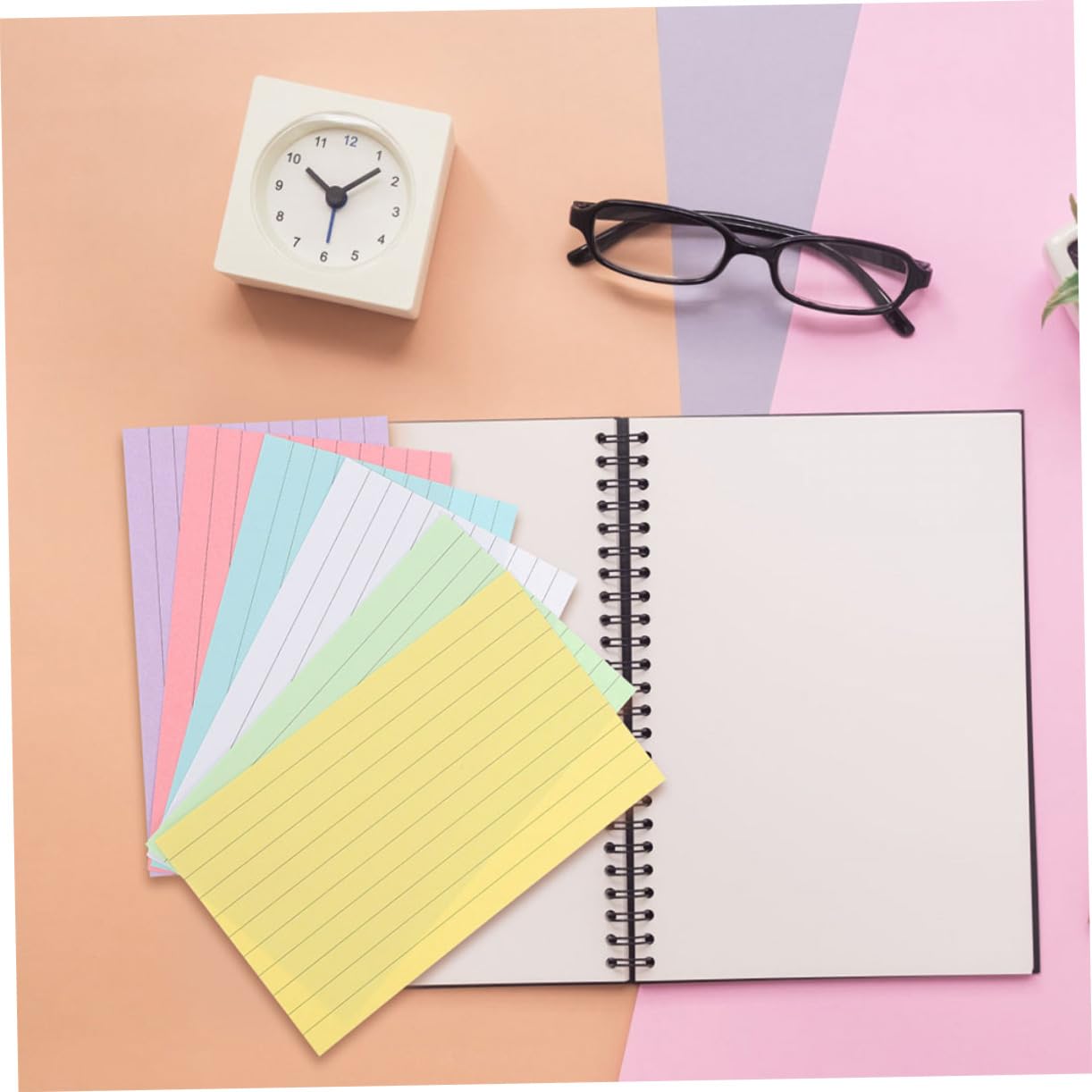 Karteikarten Notizblock 300 Blatt Papier Farbiges Indexpapier | Glatte Schreibfläche, Tragbar für Schreiben und Review, Kleine Notizkarten im 4-zoll Format
