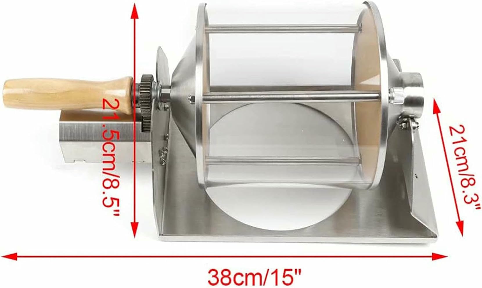 Tostadore Per Caffè A Tamburo Di Grande Capacità, Timer, Tostadore Per Fagioli Di Caffè A Tamburo In Acciaio Inossidabile, Anche Riscaldamento Per La Tostatura Del Caffè, Fagioli Verdi, Arachidi