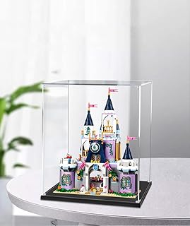 Display Case Compatible with Lego Cinderella's Dream Castle 41154, Acrylic Display Case for Lego 41154, Dustproof Display Box(Not Included Lego Model) (3 MM)