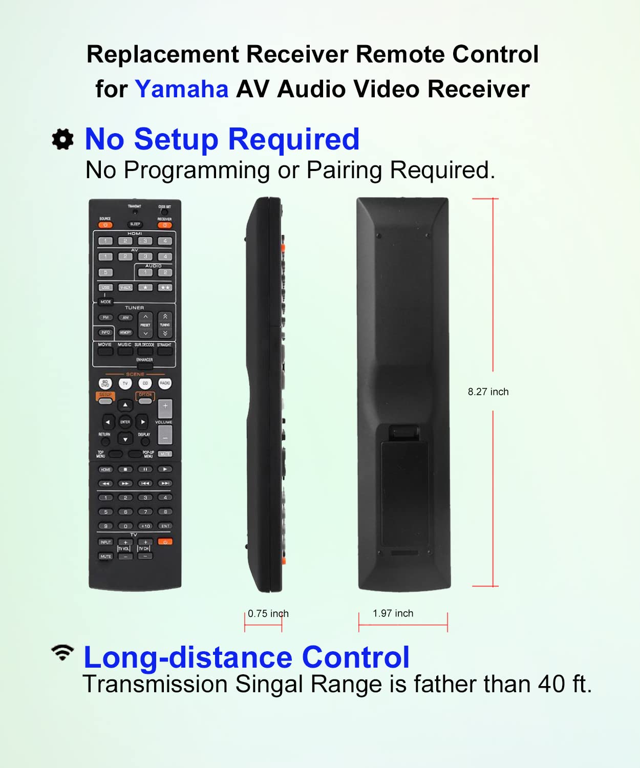 Amazon.com: JISOWA Replacement for Yamaha AV Receiver Remote
