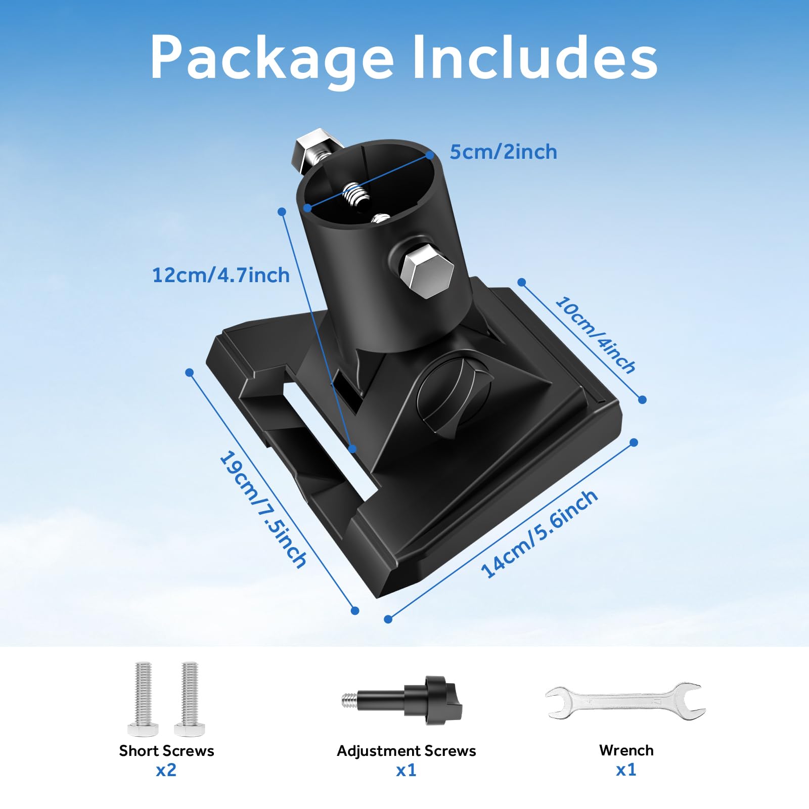 Utildom for Starlink Gen 3 Mount Adapter, Adjustable Angle Starlink V3 Pipe Adapter Kit, fits Starlink Gen 3 Standard Dish Pole Mounting Kits for Roof, Wall, RV Installation