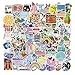 Mai Zi Vsco Stickers for Water Bottles 50 pcs Laptop Stickers Waterproof Stickers Pack Cute Aesthetics Stickers for Teens Girls (50 Pieces Purple)