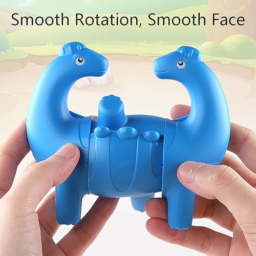Miniatura 7 de Cubo de velocidad de dinosaurio 2x2x3, rompecabezas 3D Langmeil Magic Fidget Speed Cube, juguete para aliviar el estrés, rompecabezas cerebrales,