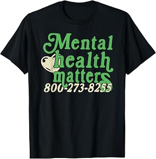 Retro Mental Health Matters 800273 8255 Men Women Awareness T-Shirt