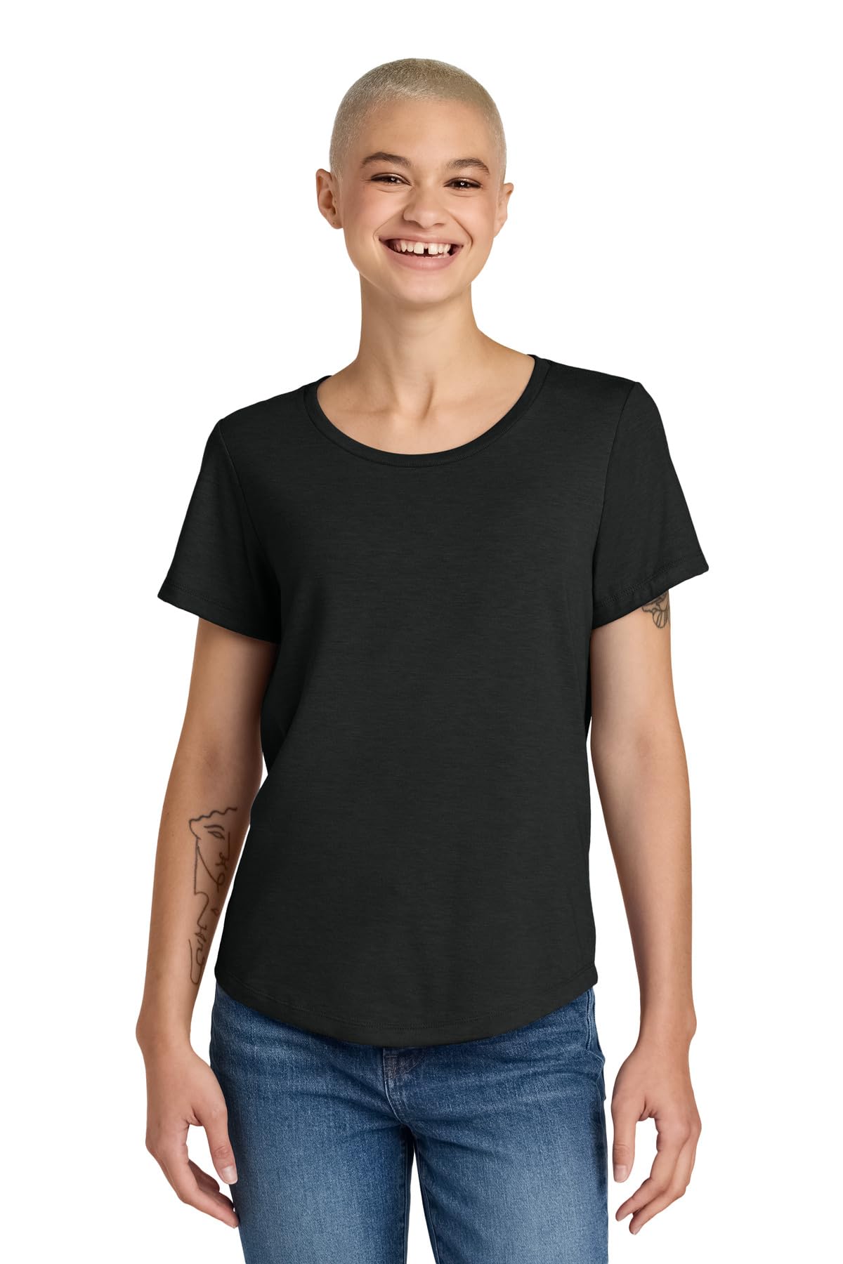 Allmade Women's Relaxed Tri-Blend Scoop Neck T-Shirt