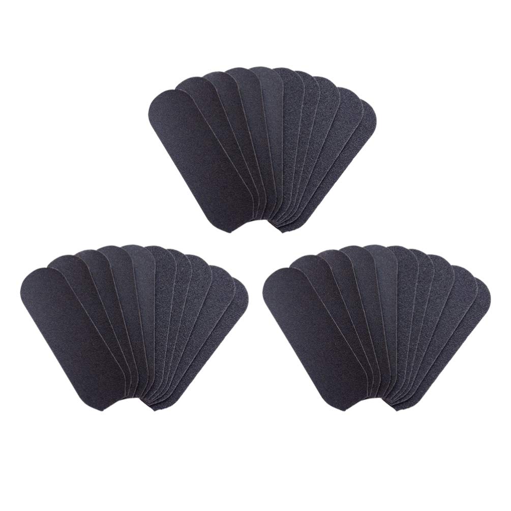 EXCEART 50pcs Foot Sandpaper Foot File for Callus Removal Portable Pedicure Accessories Care Tool, Black