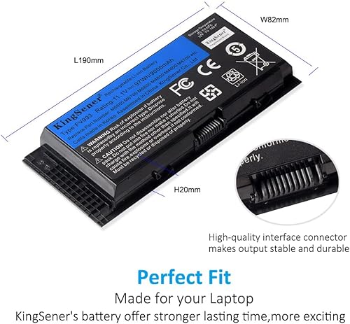 Miniatura 4 de KINGSENER FV993 M6600 - Batería para portátil Dell Precision M4600 M4700 M6600 M6700 Fit para PG6RC R7PND 0TN1K5 FV993 FJJ4W T3NT1 V7M28 97WH