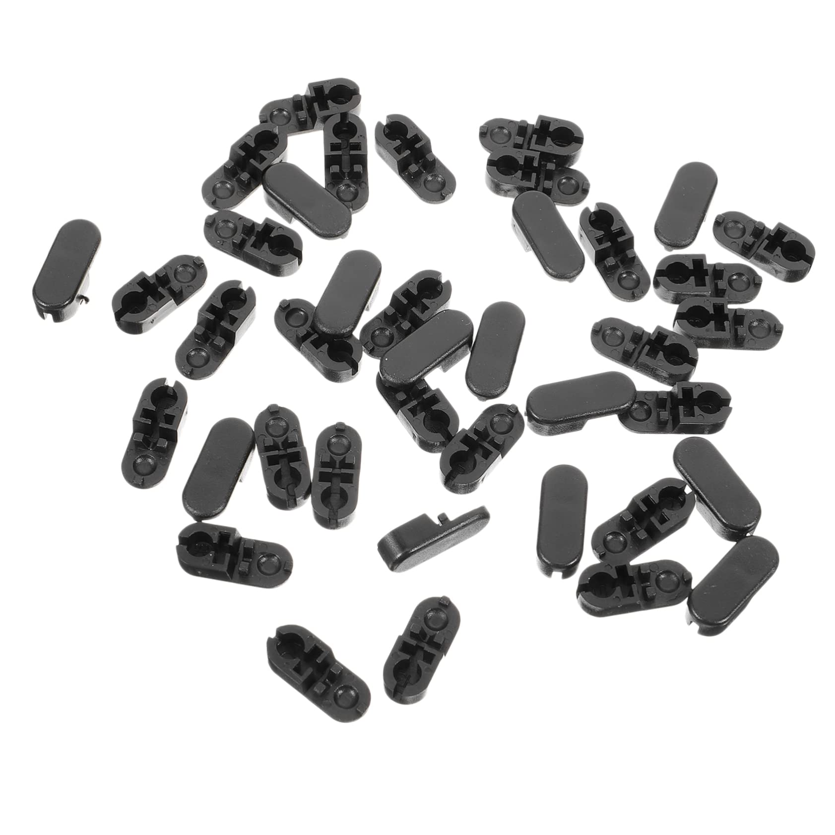 Cabilock Curtain Decor Bead Button Blind Accessories Black Vertical Blind Chain Connector Set