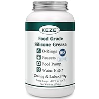 Vista 9 de KEZE Grasa de silicona impermeable de grado alimenticio lubricante sellador de silicona para fontaneros válvula grifo o anillos 1 oz paquete de 3