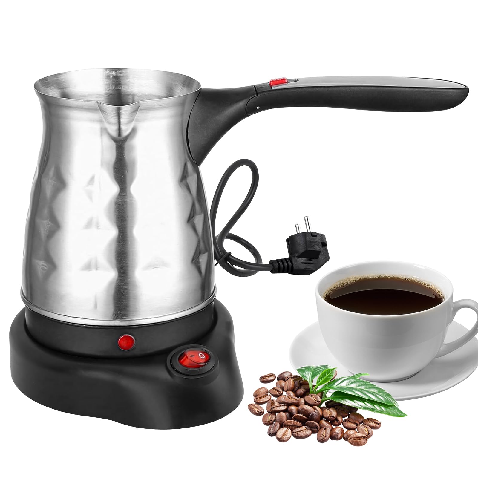 Turks Koffiezetapparaat Met Handvat - 500 ml Elektrische Koffiepot voor Turks Koffiezetapparaat Met Handvat - 500 ml Elektrische Koffiepot voor