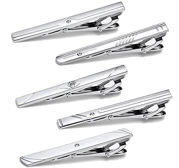 シルバー ネクタイピン チェーン付き ネクタイピン タイピン シンプル デザイン タイバー シルバー