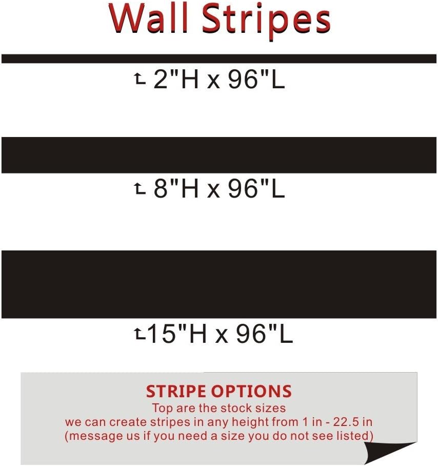 Vinyl Wall Stripes Decal Stripes Wall Sticker Wall Graphic Mural Custom Decals Home Art Decoration Tomato Red