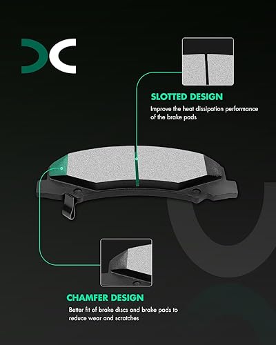 Miniatura 363 de SCITOO D1629 Ceramic Brake Pads Sets Front Fit For Dodge For Durango,For Jeep Grand Cherokee,For Mercedes-Benz