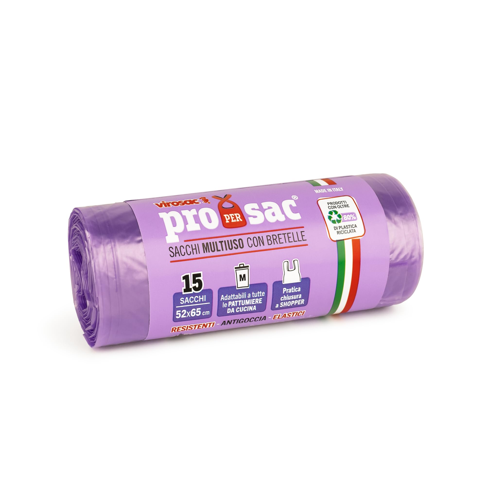 6X Roll Of 15 Lavender Scented Proxsac Bags 52X65 CM Virosac
