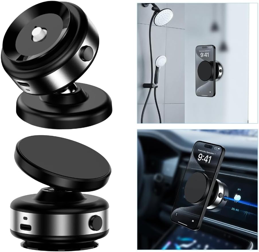 Mobilephones Holder Bracket 360 Degree Rotation for Intelligent Car Mount Strong Grip Magnetic Attachment