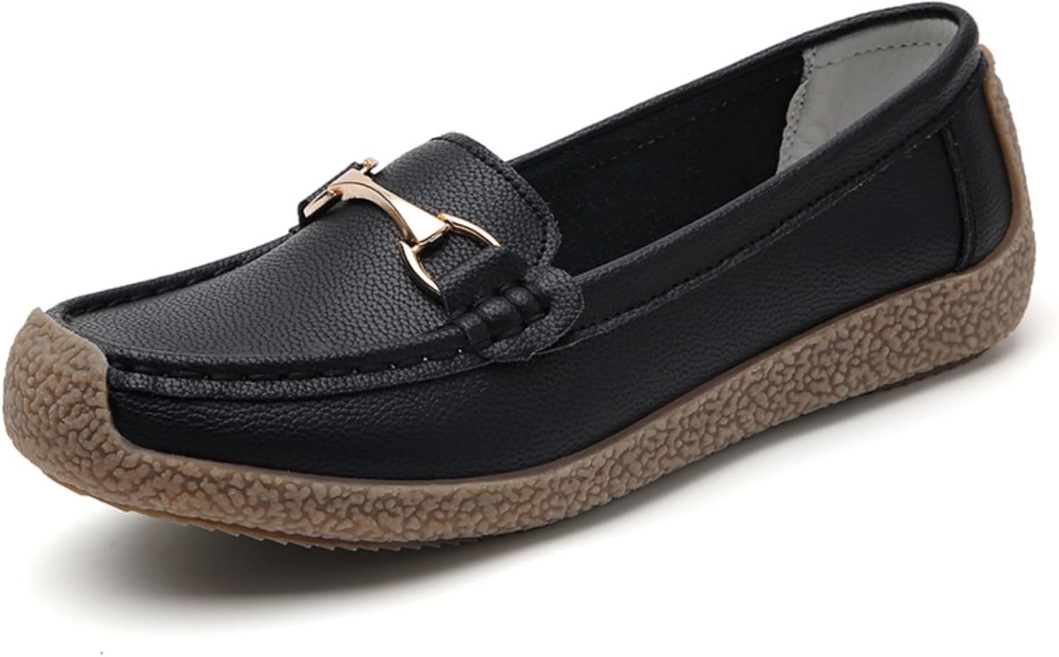 Rodawu Mocassin Femme Cuir Chaussures Bateau et Mocassins pour Femmes Confortable Loafers Plates Chaussures de Conduite Chaussures Décontractées Femmes