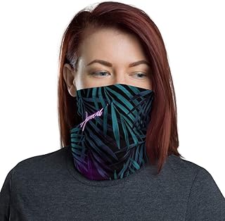 Tropical Vibe With Text Breathable Washable Neck Gaiter