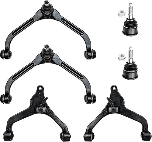 Miniatura 195 de Detroit Axle - Kit de brazos de control AWD para cargador Chrysler 300 Dodge Challenger Magnum, 2 brazos de control superiores delanteros con rótula